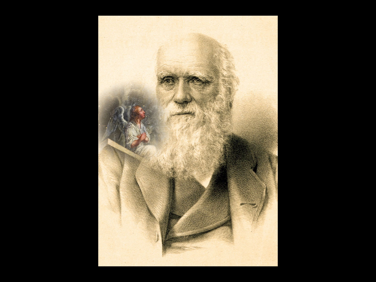 Saint-Pierre's painting Resurrection of Christ & Charles Darwin